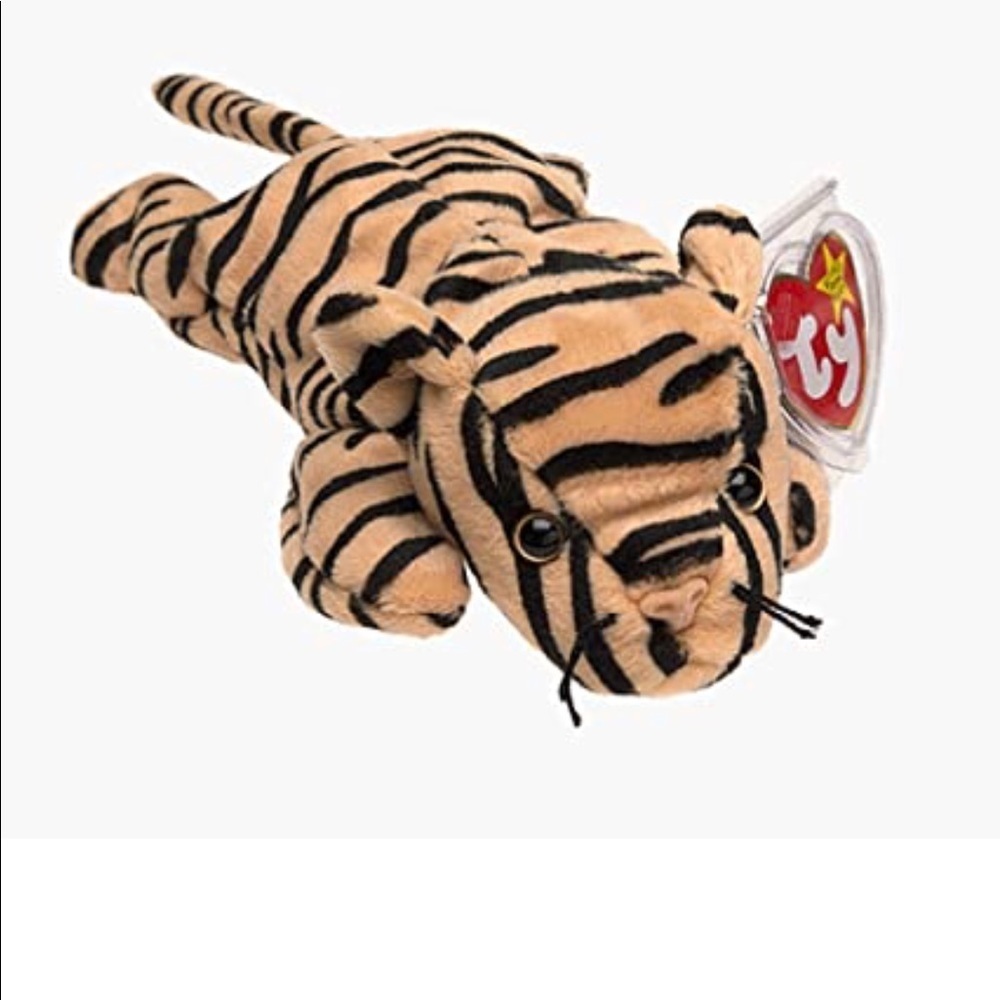 Ty Beanie Babies Stripes 4065,Mint,PVC 1995